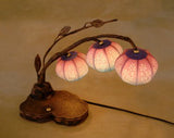 Mulberry Rice Paper Ball Handmade Bellflower Design Art Shade Round Globe Three Lantern Brown Asian