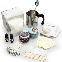 DIY Candle Making Kit, Beeswax Scented Candles Supplies Gift Set for Women with Fragrance Oil, Cotton Wicks, Metal Pot, Candle Jars and More, Candle Making Arts and Crafts for Adults Child