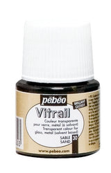 Pebeo 050-030CAN Vitrail Stained Glass Effect Glass Paint 45-Milliliter Bottle, Sand