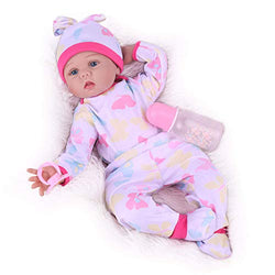 Kaydora Reborn Baby Doll Girl, Lifelike Weighted Newborn Baby Doll, 22 Inch Realistic Silicone Reborn Toddler Dolls That Look Real