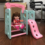 #N/A Cute Plastic Swing and Slide Furniture Accessory for Mellchan Baby Dolls