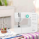 Aonesy Sewing Machine for Beginners, Lightweight, Full Featured, 20 Stitches 2 Speeds, Electric Small Sewing Machine with Foot Pedal, Automatic Winding for Cloth Girls Adults（Pale Green）