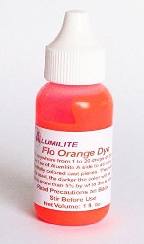 Alumilite Dye Florescent Orange 1 OZ (1) Bottle RM