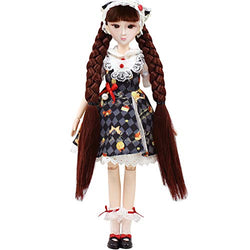 ICY Fortune Days 10 inch 1/6 Scale Journey Girl Series Ball Jointed Doll with Brown Hair, Wearing Austria Alpine Style Clothes, 18 Movable Joints, Best Gift for Girl(Saira)