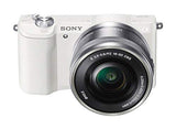 Sony a5100 16-50mm Mirrorless Digital Camera with 3-Inch Flip Up LCD (White) (Renewed)