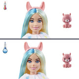 Barbie Cutie Reveal Fantasy Series Doll with Llama -Plush Costume & 10 Surprises Including Mini Pet & Color Change, Gift for Kids 3 Years & Older