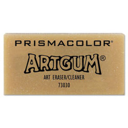 Prismacolor Artgum Block Eraser, 2 x 1/2 x 7/8 Inches, Tan, Pack of 12