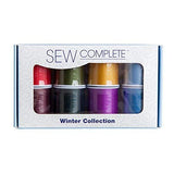 Sew Complete by Superior Threads - 8 Assorted Colors of 50 wt All-Purpose Polyester Sewing and
