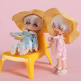 XiDonDon Doll Clothes 4 Pieces=Shirt+Shorts+Hat+Bag Kindergarten Set for Ob11,YMY,Body9,1/12 BJD Doll Accessories (Blue)