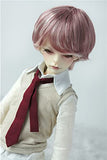 Jusuns D28053 7-8 inch(18-20CM) MSD Enfant Baby Short BJD Wig 1/4 Synthetc Mohair Doll Wigs Many Colors Available (7-8inch, Highlight Pink)