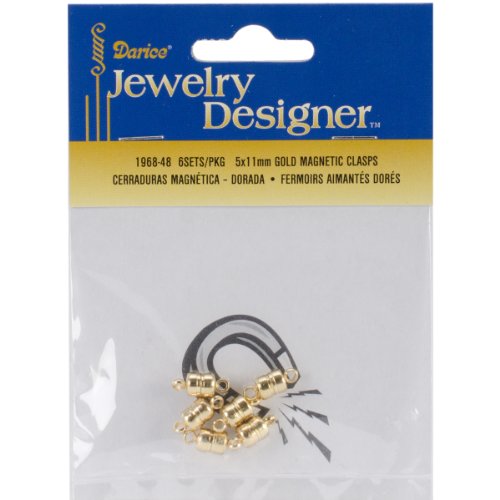 Darice(R) Jewelry Designer Magnetic Clasps - Gold