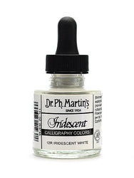 Dr. Ph. Martin's Iridescent Calligraphy Color, 1.0 oz, Iridescent White (12R)