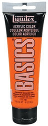 Liquitex BASICS Acrylic Paint 4-oz tube, Cadmium Orange Hue by Liquitex
