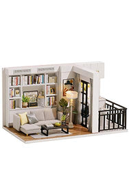 Flever Dollhouse Miniature DIY House Kit Creative Room with Furniture for Romantic Artwork Gift (Vitality Life)