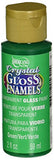 DecoArt Americana Crystal Gloss Enamels Paint, 2-Ounce, Green