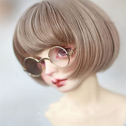 NINA NUGROHO 1/3 1/4 1/6 Uncle BJD SD DD Doll Accessories Gold Retro Round Glasses Show Real Doll Styling Dress Up Dollhouse DIY Mini Cute Accessories (Color : 2, Size : 1-3 Uncle)