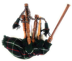 Mini bagpipe Rosewood Mackenzie cover & cord Starter playable for beginner baby kids junior toy set comes with free 2 reeds