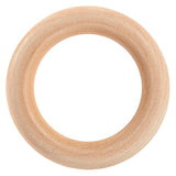 Natural Wood Ring – 20 Pack Unfinished Wood Rings for Ring Pendant, DIY Connectors, and Jewelry