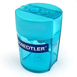 STAEDTLER Double Hole Tub Pencil Sharpener - Turquoise - 512 006 - 37