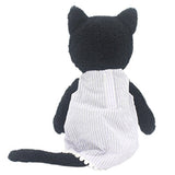 JIARU Dressed Stuffed Animals Cat Plush Toys Dolls Black 13 Inches