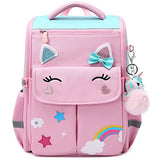 Unicorn Girls Backpacks for School Princess Bowknot Kids Bookbags Boys Dinosaur Backpack (Small, Pink)