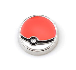 Best Wing Jewelry "Pokemon Ball / Poké Ball" Floating Charm for Living Memory Glass Lockets
