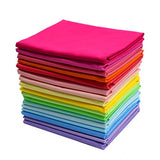 iNee Bright Solid Fat Quarters Quilting Fabric Bundles, 18"x 22"(Bright Solids)