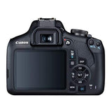 Canon 2000D EOS DSLR Camera with 18-55mm f/3.5-5.6 Zoom Lens + 32GB Card, Tripod, Flash, and More (18pc Bundle)