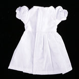 MonkeyJack 1/6 BJD Summer Clothes White One-piece Puff Sleeve Dress for SD DOD AOD Doll