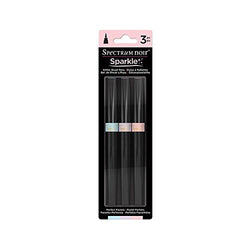 Spectrum Noir Sparkle Glitter Brush Pen, Perfect Pastels, 3 Piece