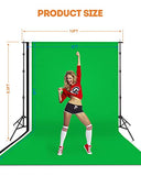 Yesker Backdrop Stand with Backdrop Kit 3 Muslin White Black Green Screen Backdrops 8.5x10 ft Background Stand Support System for Portrait,Product Photography and Video Shooting