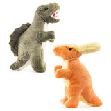 Prextex Plush Dinosaurs 8 Pack 5'' Long Great Gift for Kids Stuffed Animal Assortment Great Set for Kids
