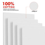 Canvas Boards for Painting Canvas Panels Multi Pack - 30 Pack 5x7, 8x10, 9x12, 11x14, Triple Primed 100% Cotton Blank Canvas for Oil, Acrylic, Watercolor, Pouring Paint, Acid-Free for Artists, Kids