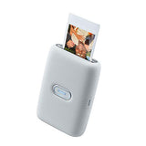 Fujifilm Instax Mini Link Smartphone Printer - (Ash White) + 2X Fujifilm Instax Mini Twin Pack Instant Film (40 Sheets) + Protective Case for Fuji Link Printer