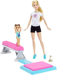Barbie and Toddler Student Flippin Fun Gymnastics Dolls [Amazon Exclusive]