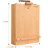 MEEDEN Large Studio Sketch Box Easel- Solid Beech Wood Universal Design Adjustable Tabletop Sketchbox Easel with Storage Box for Plein Air Artist, Art Students & Beginners