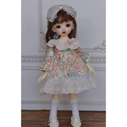HMANE BJD Dolls Clothes for 1/6 BJD Dolls, 3Pcs BJD Dolls Clothes Mini Floral Dress for 1/6 BJD Dolls (No Doll)