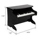 JOYMOR Classical Small Kids Piano, 25-Key Grand Piano for toddles, Musical Instrument Toy with Song Book (Black)