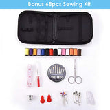 Suteck Mini Sewing Machine for Beginners Portable Electric Sewing Machines with Extension Table, with 68pcs Sewing Kit