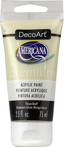 DecoArt Deco Art Titan Buff Americana Premium Acrylic Paint Tube 2.5oz