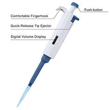 Adjustable Micropipette 0.5ul-10ul, Single Lab Pipette High-Accurate Automatic Micro Pipette