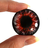 30mm Red Demon Glass Eye for Taxidermy Sculptures or Jewelry Making Pendant Crafts