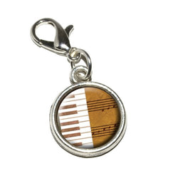 Graphics and More Piano Keys and Scales Gold Music Notes Sheet Music Antiqued Bracelet Pendant