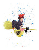 PGbureau Kikis Delivery Service Poster – Movie Anime Art Print - Studio Ghibli Hayao Miyazaki – Boys Girls Room Decor (8x10)