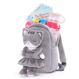 Lazada Kids Backpack Toddler Backpacks Stuffed Animal Cat Toys Small Backpack Gray 9.5"