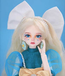 ZHYM Original Design 1/4 BJD Doll 47cm 18.5in SD Dolls 19 Ball Jointed Doll with Full Set Clothes Shoes Wig Makeup DIY Toys Best Gift for Children