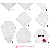 HipGirl 10pc 2.75"-3" DIY Satin Bow Tie Appliques Embellishments for Wedding, Craft and More