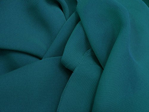 Chiffon Teal 58 Inch Fabric By the Yard