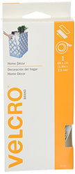 Velcro Brand Home Decor Tape 1"X6'-White