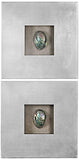 Uttermost 14544 Abalone Shells Silver Wall Art (Set of 2)